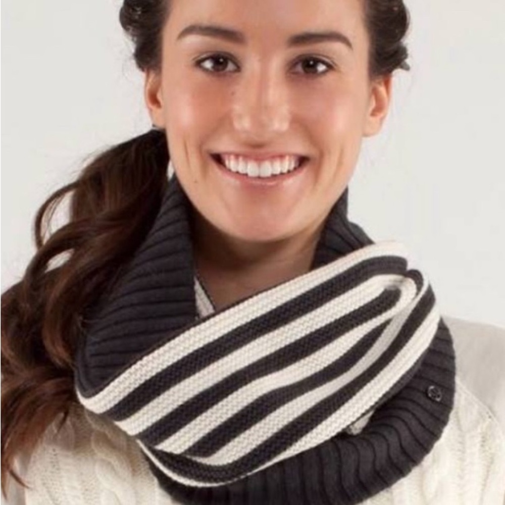 Lululemon Striped Knit Snood / Infinity Scarf